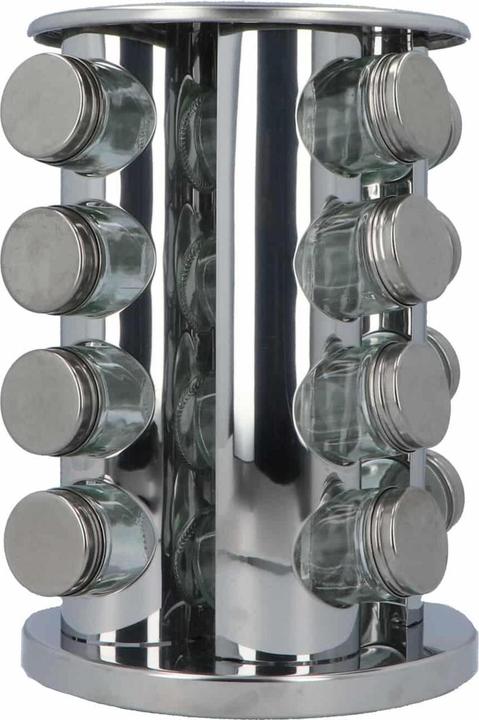 Actual product image 5Five Rotating stainless steel spice rack - 16 jars