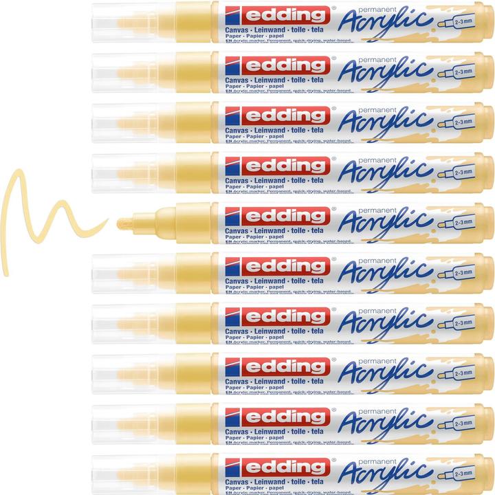 Produktbild Edding Acrylmarker 5100 Medium (Pastellgelb, 3 mm, 1 x)