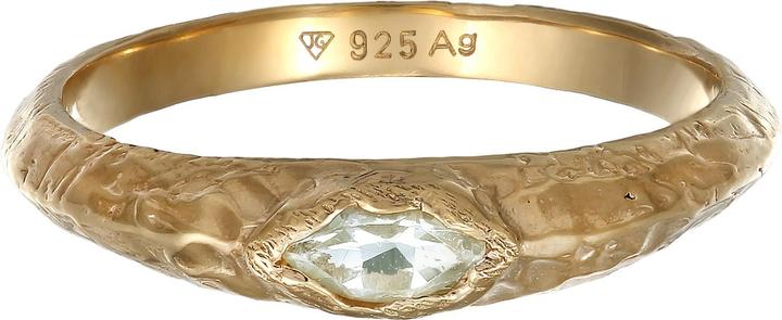 Image du produit Haze & Glory Bague améthyste vert clair structure rugueuse 925 argent sterling (64, Argent 925)