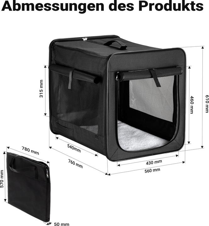 Actual product image Fudajo Transport box (Dog, Foldable)