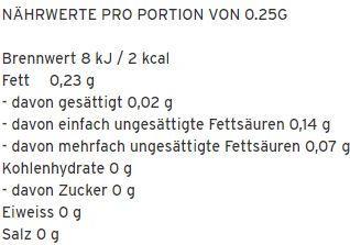 Nutritional values and ingredients More Nutrition 2 Calorie oil spray (200 ml)