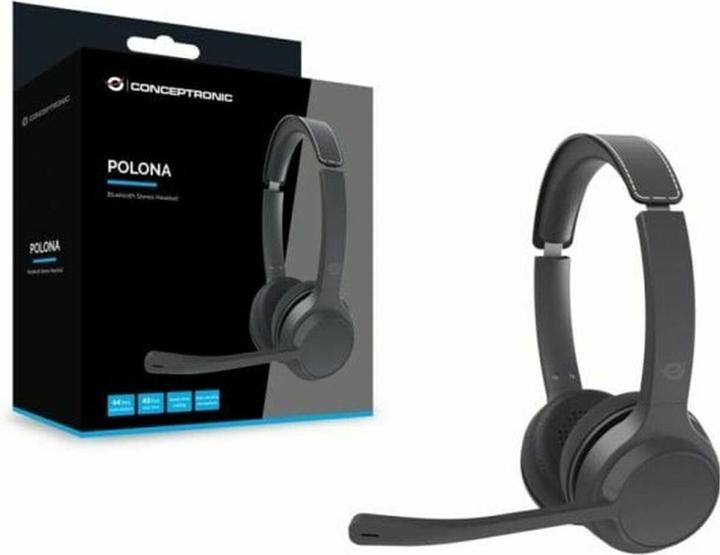 Actual product image Conceptronic Headset Wireless Bluetooth 5.4 Dual-Device sw (30 h, Cable, Wireless)