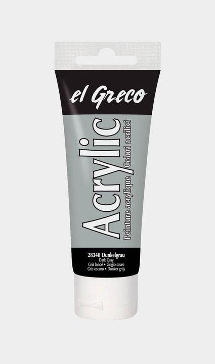 Actual product image Kreul el Greco Acrylic 75ml (Dark grey, 75 ml)