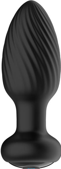 Actual product image Nexus Tornado Remote Control Rotating Butt Plug Black
