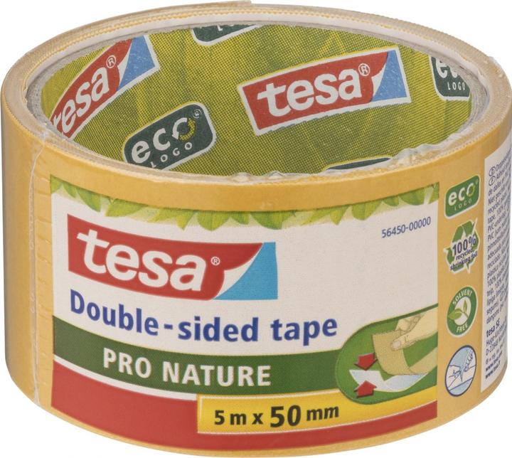 Actual product image tesa PRO NATURE double-sided adhesive tape (50 mm)