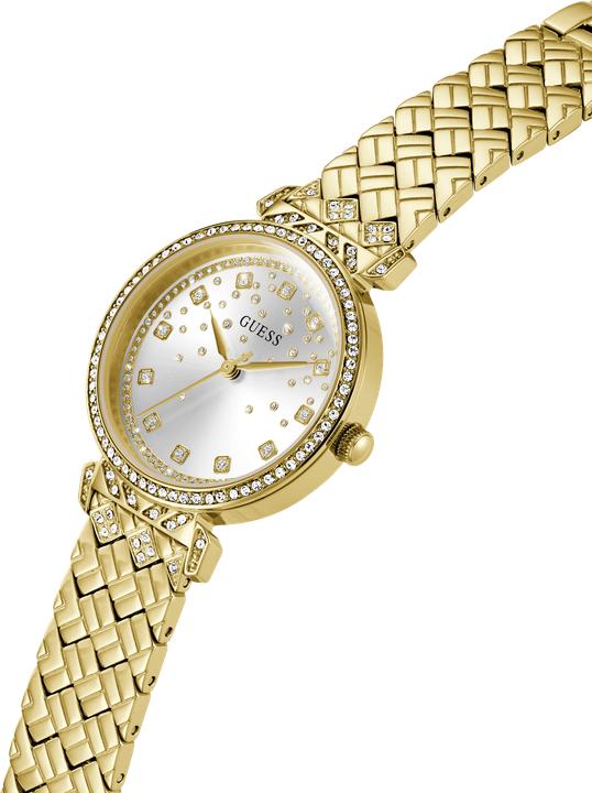 Produktbild Guess P GLD BRCT / SUN SLV GLITZ DL / P GLD BRCT W/ CRYS Armbanduhr (Uhr mit Schmuckstein, 32 mm)