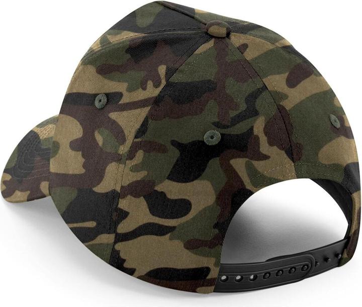 Actual product image Beechfield 5 Panel Removable Patch Baseball Cap