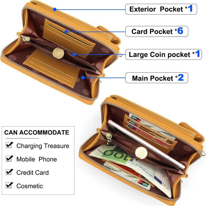 Produktbild Only-Bags.Store Handy Umhängetasche mit Geldbörse PU Leder