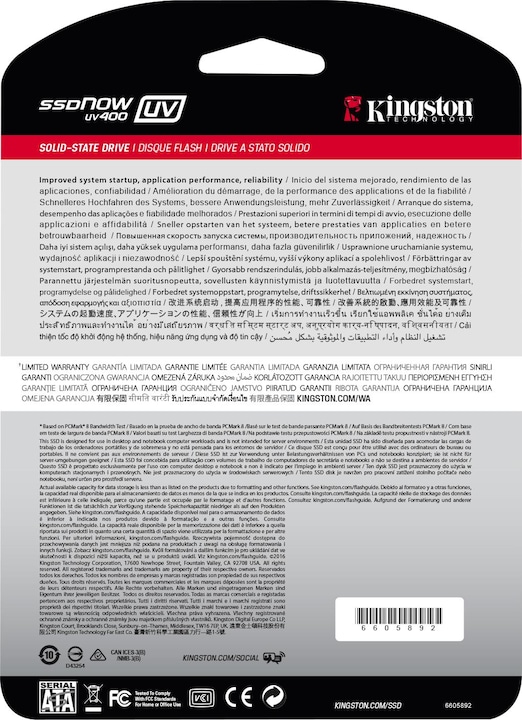 Productafbeelding Kingston Uv400 (480 GB, 2.5")