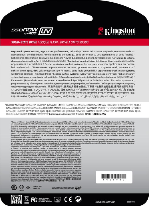 Actual product image Kingston Uv400 (480 GB, 2.5")