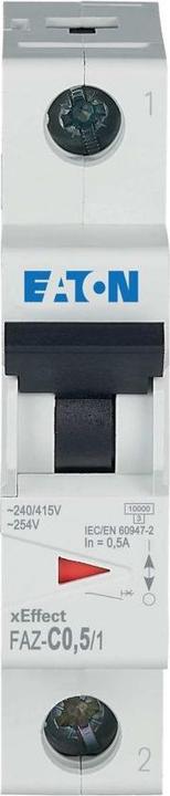 Produktbild Eaton MCB, 0.5A, C-type, 1Pole, 15kA