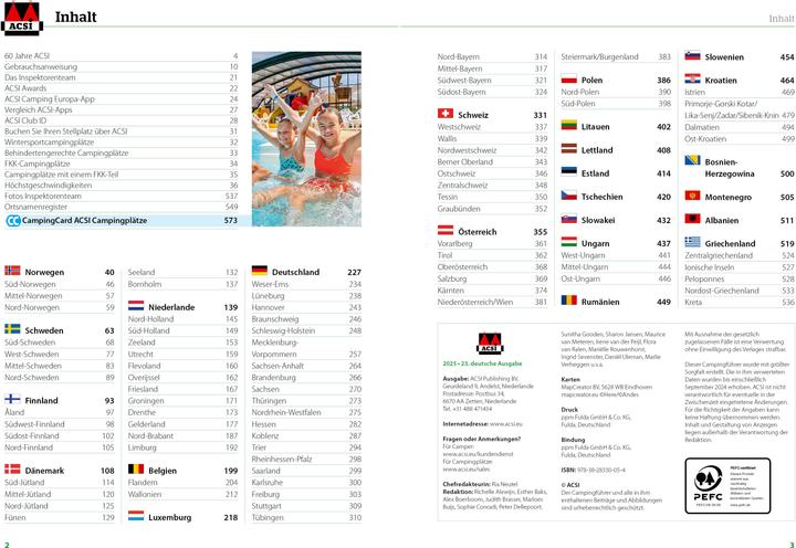 Actual product image ACSI Campingführer Europa 2026