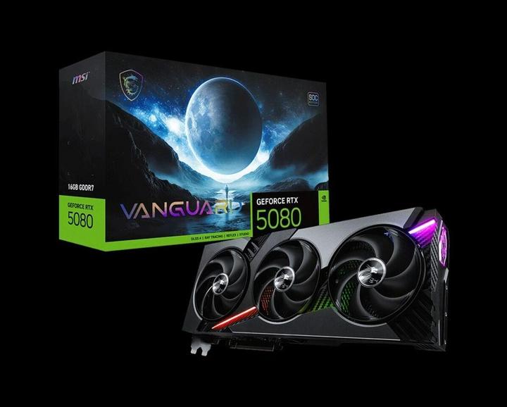 Actual product image MSI GeForce RTX 5080 VANGUARD SOC (16 GB, GDDR7)