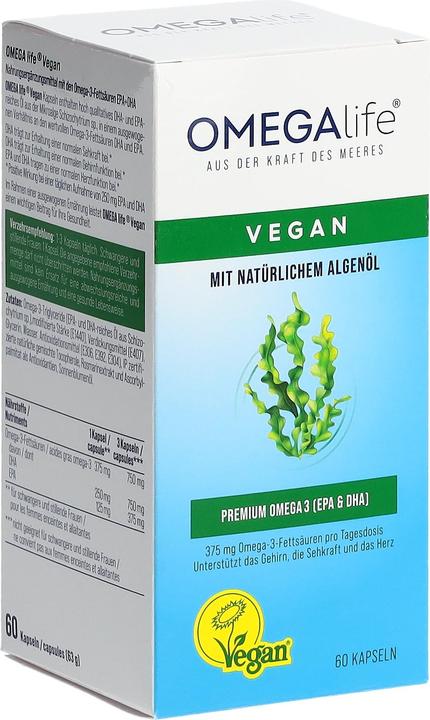 Actual product image Omega-Life Algae oil (60 pcs., Capsules, 63 g)