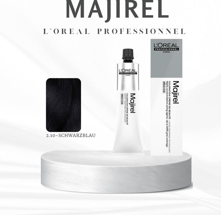 Immagine prodotto L'Oréal Professionnel Majir. Ash 2.10 60ml (2,10 Nero Blu)