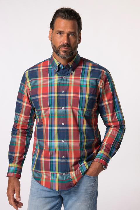 Produktbild JP1880 JP 1880 Karohemd, Langarm, Buttondown-Kragen, Modern Fit (7XL)