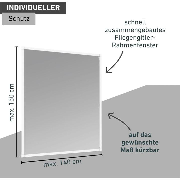 Produktbild Windhager Expert Rahmen IS Fenster (150 x 140 cm)