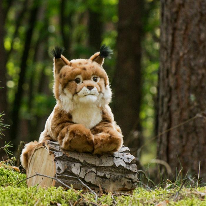 Produktbild Teddy Hermann Luchs liegend 45cm (27 cm)