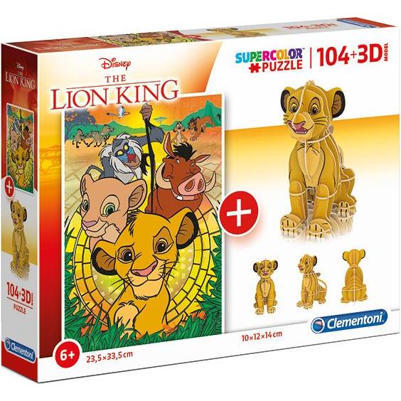 Clementoni Lion King 104 teilig 3D (104 Teile)