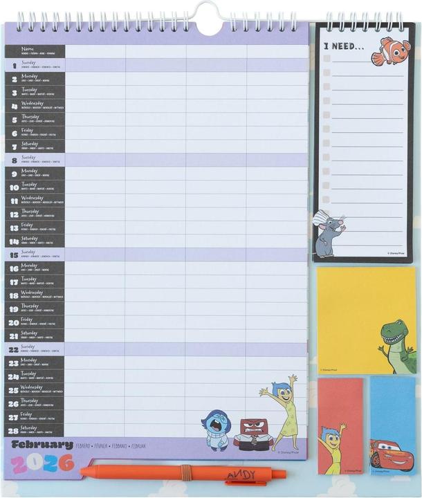 Image du produit TH Wochenplaner Disney Pixar 2026, Papierformat: 30 x 34 (30 x 34 cm)