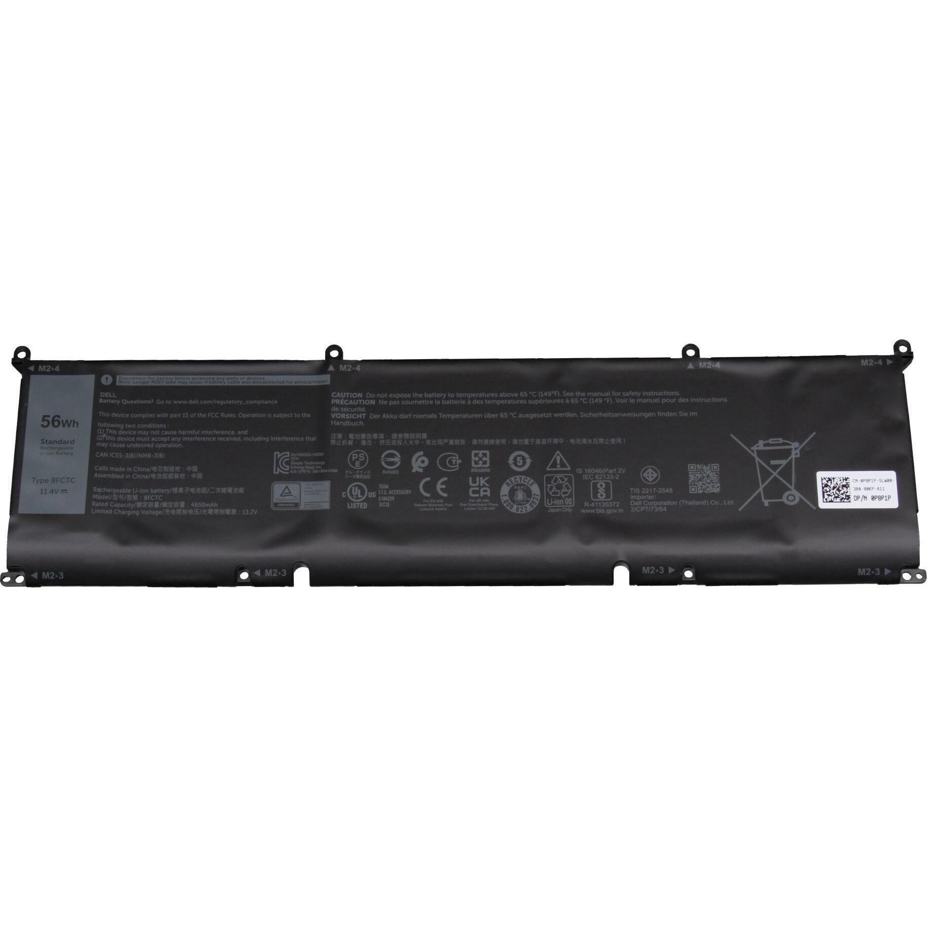 Dell P8P1P (3 Zellen, 4650 mAh), Notebook Akku