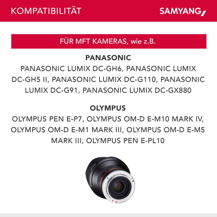Produktbild Samyang 12mm f/2 NCS CS (Micro Four Thirds, Micro Four Thirds)
