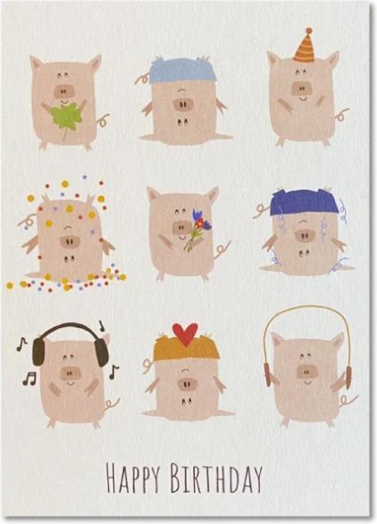 Image du produit Keitcards Carte postale Joyeux anniversaire