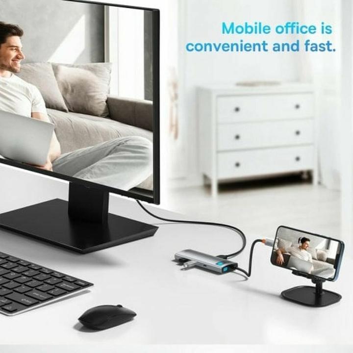 Actual product image Baseus Metal Gleam Series 7-in-1 (USB-C, 7 ports)