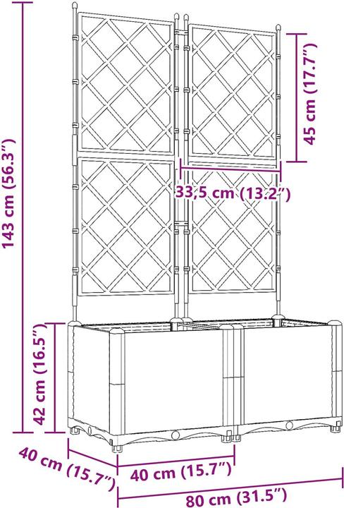 Produktbild vidaXL Outdoor-Pflanzgefäss