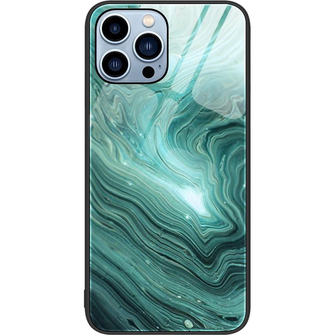 König Design Hülle Handy Schutz für Apple iPhone 12 13 14 Pro Max mini Plus Case Glas Cover (Apple iPhone XS Max), Smart...