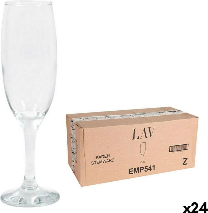 Produktbild LAV Champagnerglas Empire 220 ml (24 Stück) (22 cl, 24 Gläser, Sektgläser)