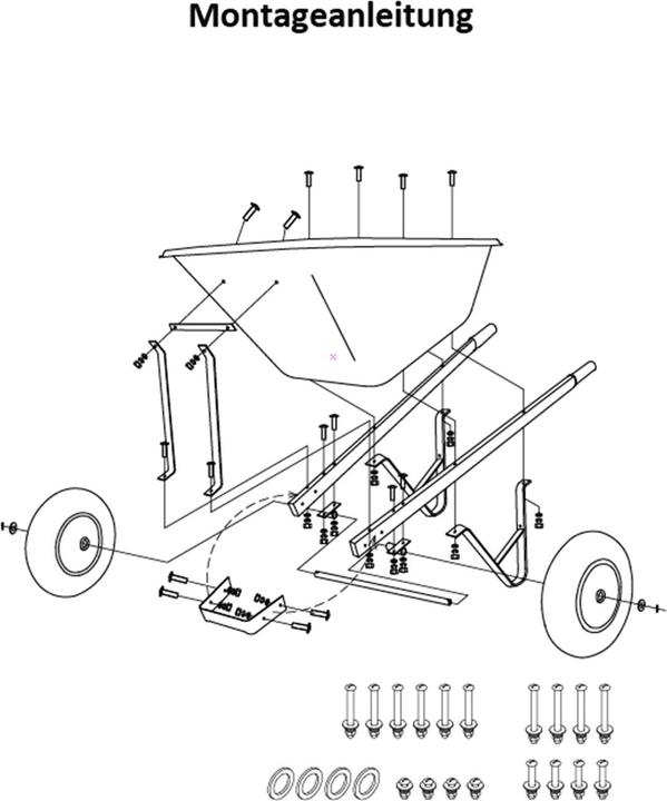 Produktbild HTI-Line Schubkarre mit 200 Liter Nutzinhalt Havel 200