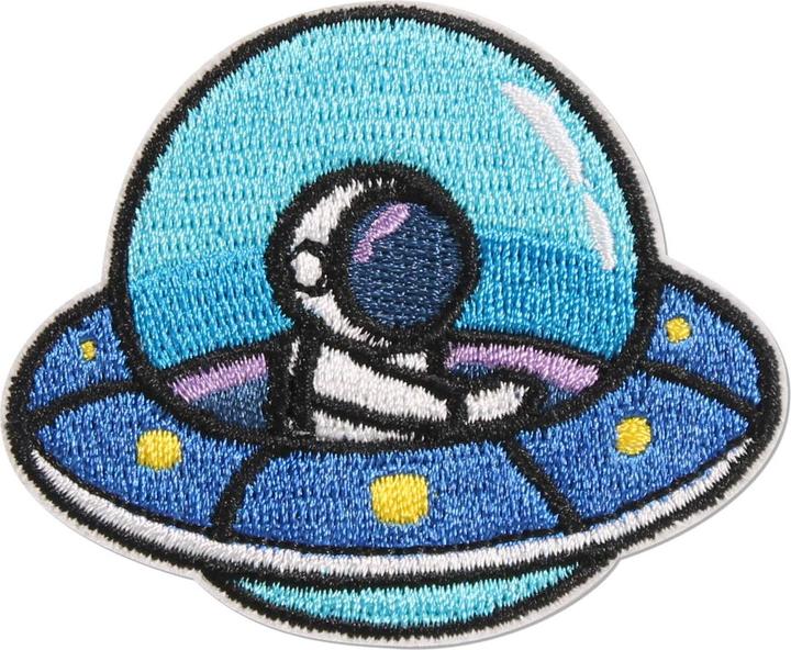 PhoneLook Autocollant sticker pour téléphone/tablette/ordinateur brodé en 3D Astronaut in spaceship