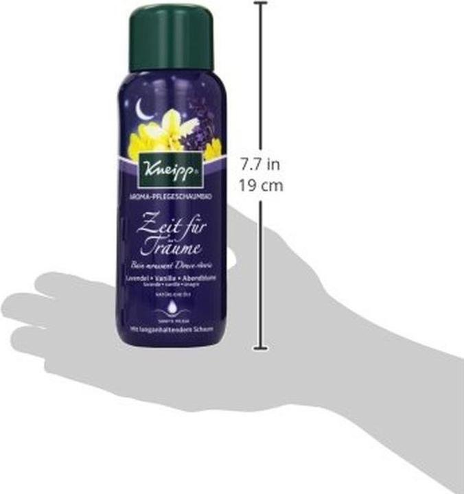 Actual product image Kneipp Time for Dreams (Bath oil, Bubble bath, 400 ml)