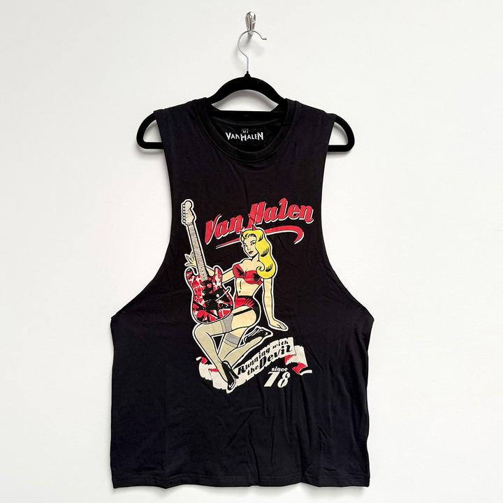 Actual product image Van Halen Running With The Devil (Black) Vest (S)