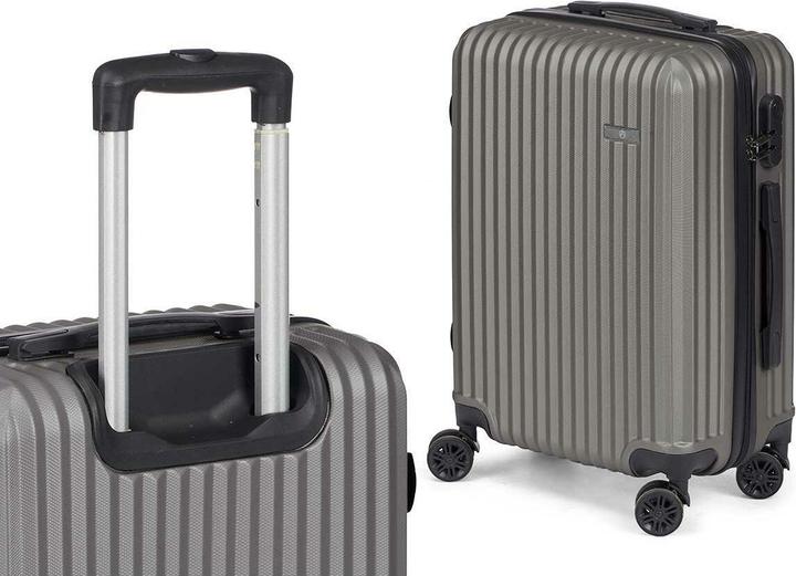 Image du produit Arte Regal set 3 valises valise à bandes en abs gris foncé