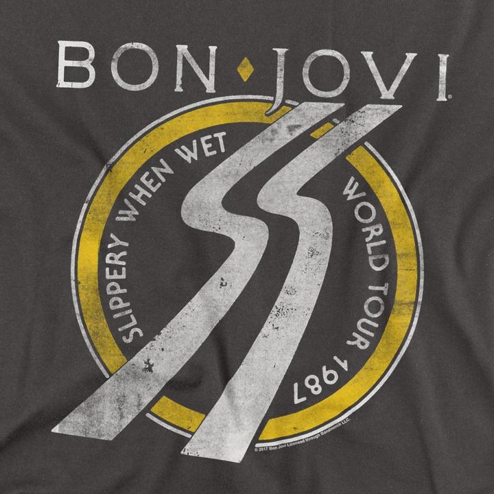 Image du produit Bon Jovi - T-shirt SLIPPERY WHEN WET WORLD TOUR - Adulte (4XL)