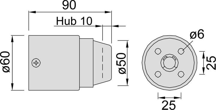 Actual product image Kws Wall door buffer 2120 (1 pcs.)