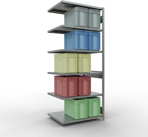 Actual product image Schulte Lagertechnik MULTIplus250 boltless add-on bay system with length bolts