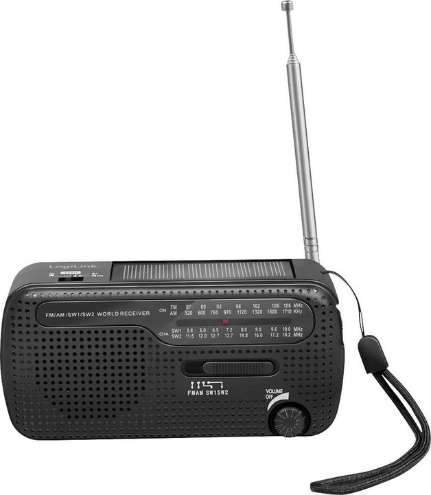 Immagine prodotto LogiLink Radio a manovella con dinamo (VHF, MW, KW)