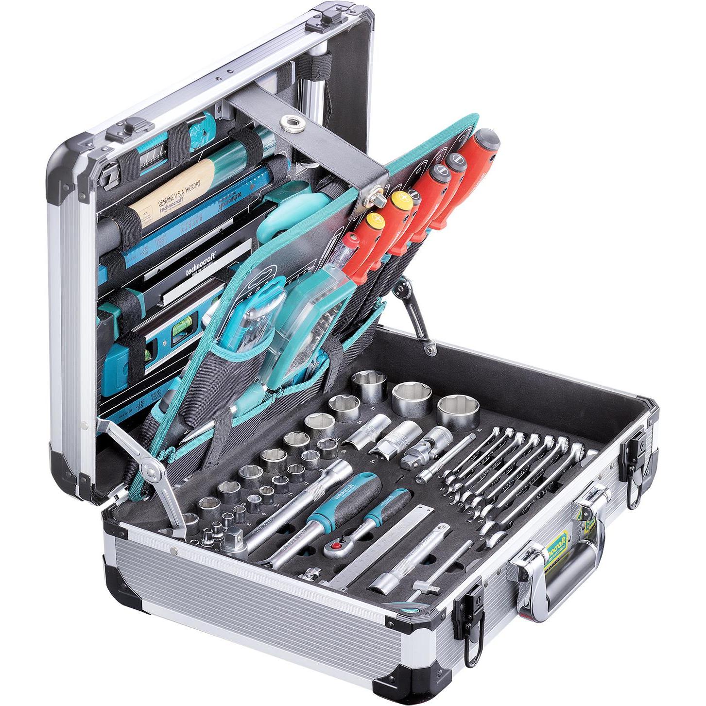 technocraft, Werkzeugkoffer, Alu-Werkzeugkoffer PRO CASE 5 (140 Teile)