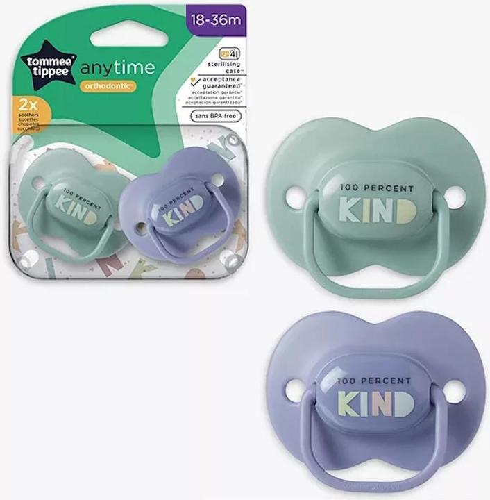 Tommee Tippee Ultimate Fit DECO silikonový dudlík 18-36 m GIRL 2ks - více barevných variant (2x, 18 - 36 Months)