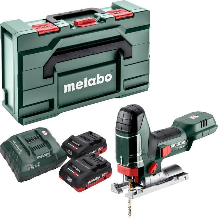 Produktbild Metabo ST 18 L 90 Akku Stichsäge 18 V 90 mm + 2x LiHD Akku 4,0 Ah + Ladegerät + Metabox
