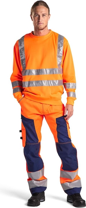 Immagine prodotto Blakläder Pantaloni da uomo ad alta visibilità 1566 arancione taglia 54 (54)