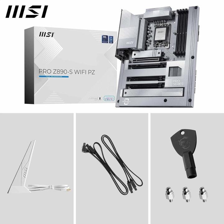 Productafbeelding MSI PRO Z890-S WIFI PZ (LGA 1851, Intel Z890, ATX)