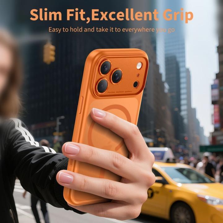 Immagine prodotto 4Kom Tech-Protect Magpeak Magsafe CC Case for iPhone 17 Pro Max - Orange (Apple iPhone 17 Pro Max)