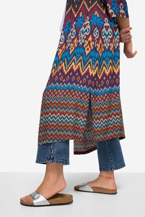 Produktbild Angel of Style Kimono, grafischer Druck, offene Form, weite 3/4-Ärmel (48)