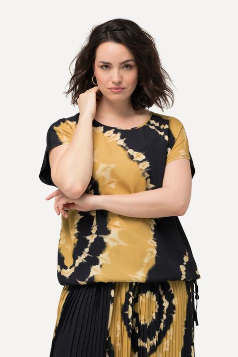 Actual product image Ulla Popken Tie-Dye Short Sleeve Tee (62)
