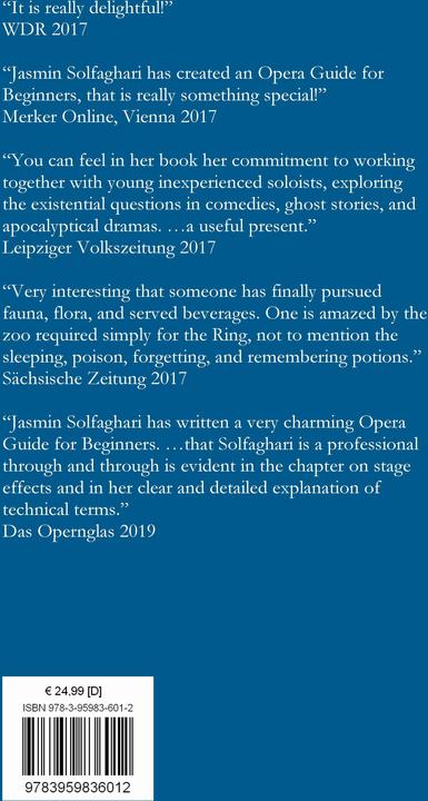 Produktbild Opera Guide for Beginners (Englisch, Jasmin Solfaghari, Dr. Ursula Cemore, Alan Cemore, 2020)