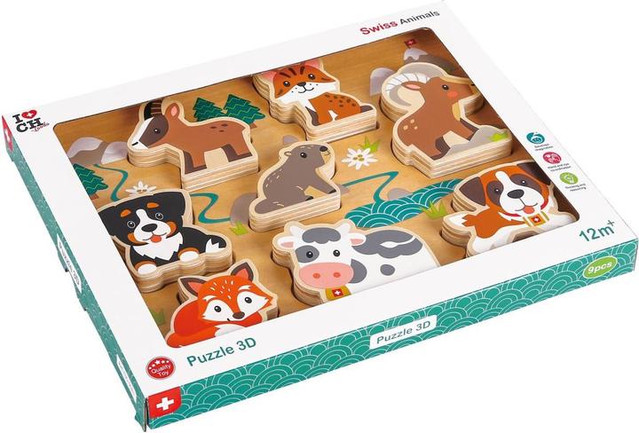 Actual product image Spielba Puzzle 3D Schweizer Tiere